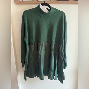 Gilli Forest Green Tunic Top